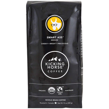 Kicking Horse Coffee - Whole Bean - Smart Ass - Case Of 6 - 10 Oz.