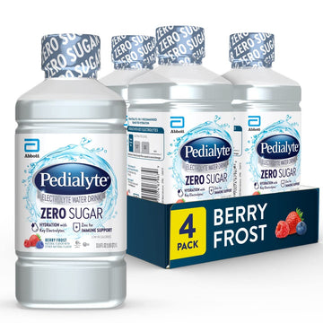 Pedialyte Electrolyte Water With Zero Sugar, Hydration With 3 Key Electrolytes & Zinc For Immune Support, Berry Frost, 33.8 Fl O