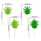 Gyufise 24 Pack Pineapple Cupcake Toppers Glitter Donut Pineapple Leaf Cupcake Picks Tropical Hawaiian Luau Pineapple Theme Baby