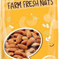 Farm Fresh Nuts Dry Roasted Almonds - Vegan & Keto Friendly - 4 Lbs - Nonpareil Supreme - Brown