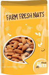 Farm Fresh Nuts Dry Roasted Almonds - Vegan & Keto Friendly - 4 Lbs - Nonpareil Supreme - Brown
