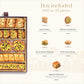 Damaskino Home Assorted Baklava Gift Box 10.5Oz – 25 Pieces Of Pistachio & Cashew Turkish Baklava Pastry Dessert – Traditional Middle Eastern Sweets - Arabic Dessert Food Gifts - Dulces Arabes