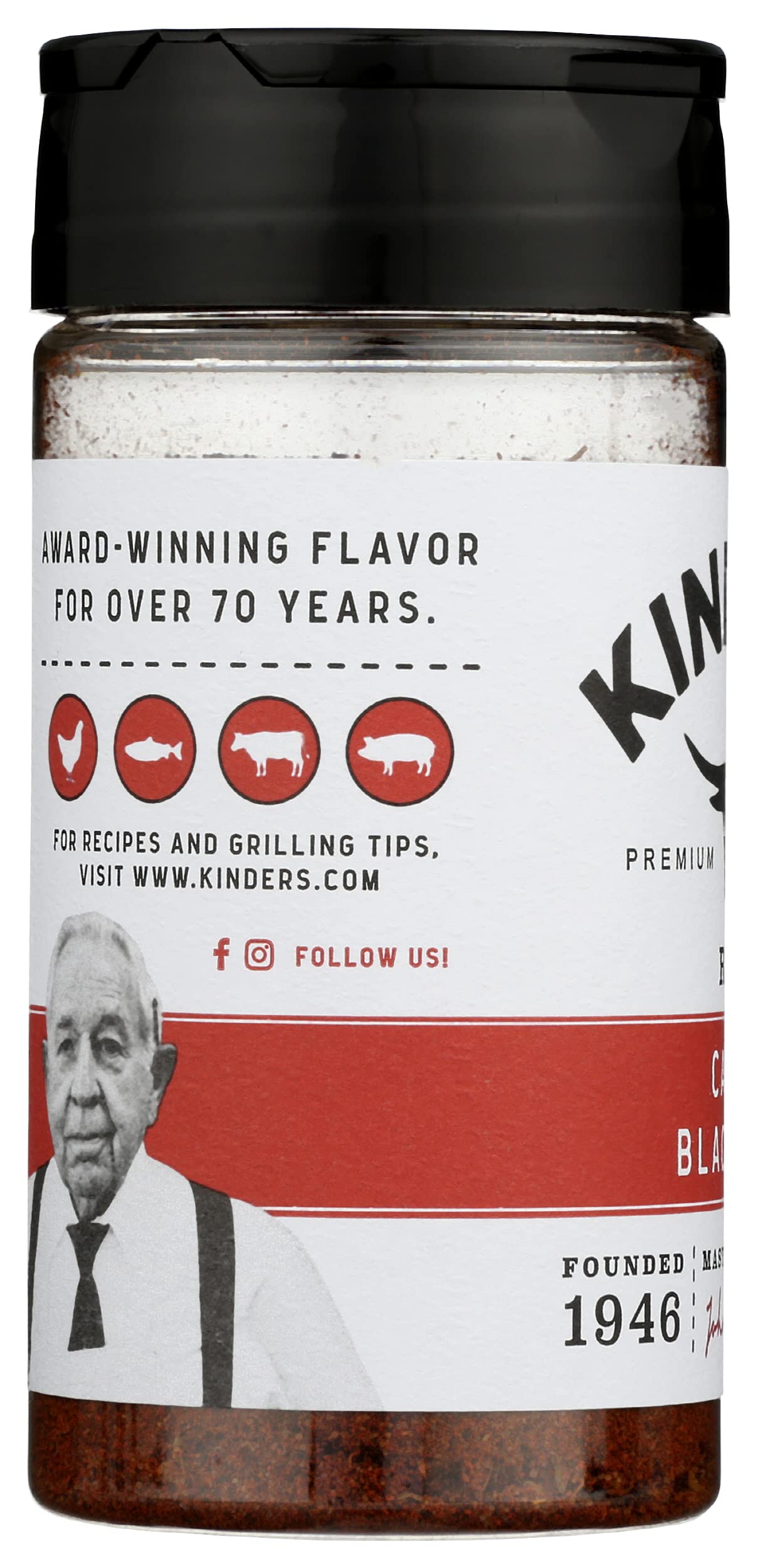 Kinder'S Cali'S Blackened Rub, Vegan, 4.2 Ounces (Pack Of 6)