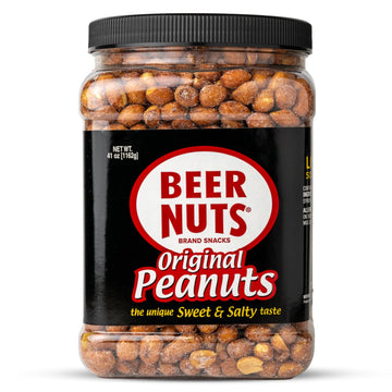 BEER NUTS Original Sweet and Salty Peanuts, 41 oz Jar, 2.6 Pound Pack