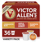 Victor Allens Coffee Autumn Favorites Variety Pack, Medium Roast, 36 Count Single Serve Pods, Brown