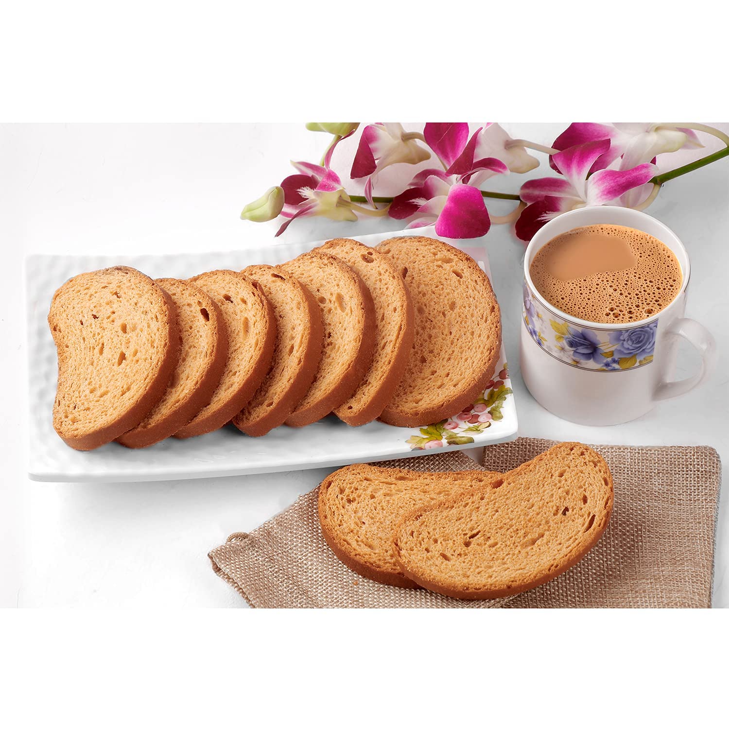Macheri Traditional Toast/Rusk/Mouth-Watering Toast/Rusk/Crunchy Breakfast Toast/Rusk/Chai Snacks-400g(200g*2Pac)