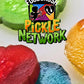 Chamoy Pickle Jumbo Dill Pickles In A Pouch Sampler Gift Box (Pack Of 4) W/Chamoy, Super Hot & Spicy Chili Lime, Blue Raspberry, Tigers Blood-Box For College Care Packages Tiktok Trend Items Snack