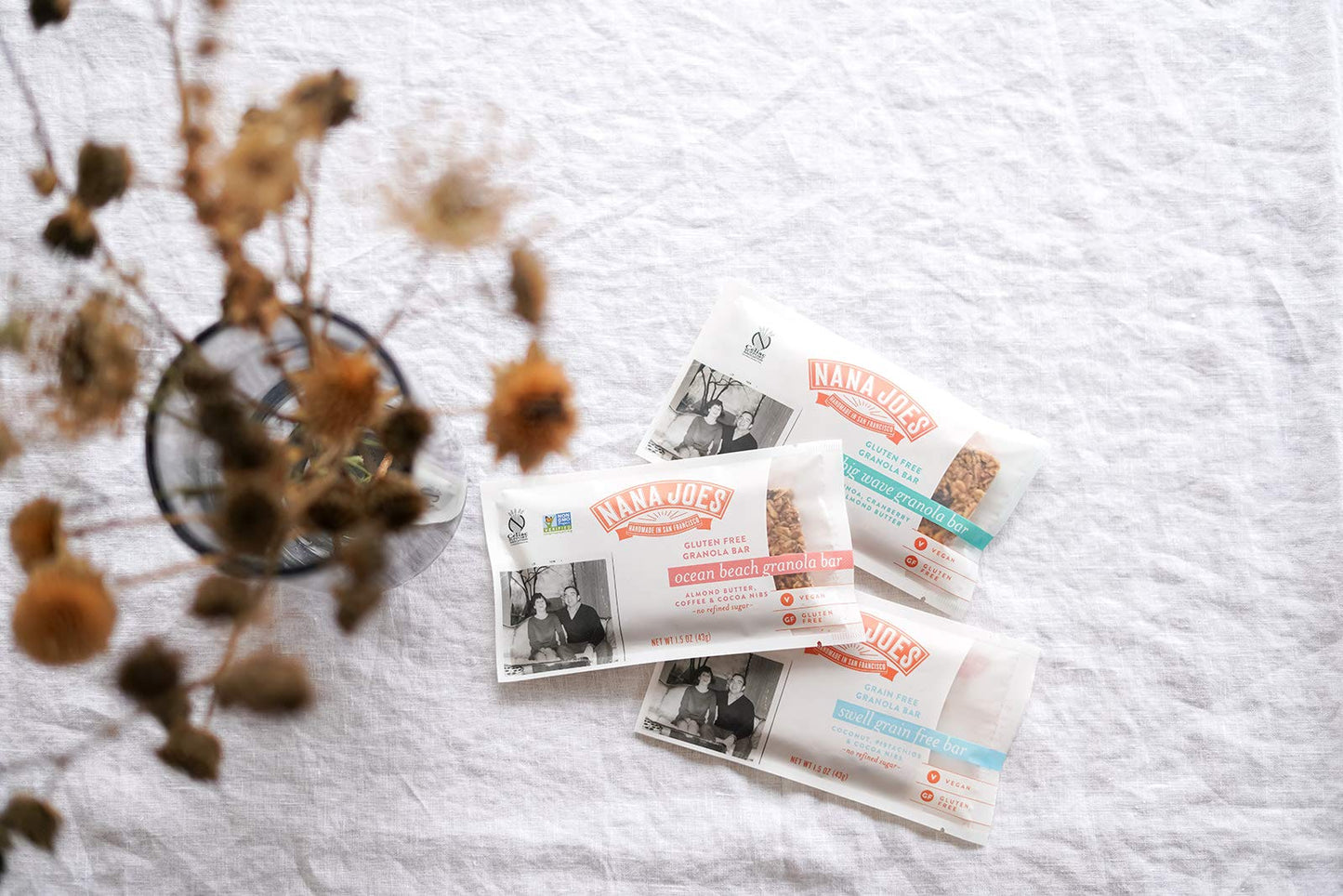 Nana Joes Granola Variety Bars  Handmade Gluten-Free Vegan Healthy Plant-Based Organic Whole Ingredients No Refined Sugar Or Pre