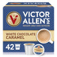 Victor Allens Coffee Flavored Cappuccino, White Chocolate Caramel, 42 Count, Single Serve Cups for Keurig K-Cup Brewers