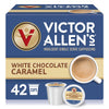Victor Allens Coffee Flavored Cappuccino, White Chocolate Caramel, 42 Count, Single Serve Cups for Keurig K-Cup Brewers