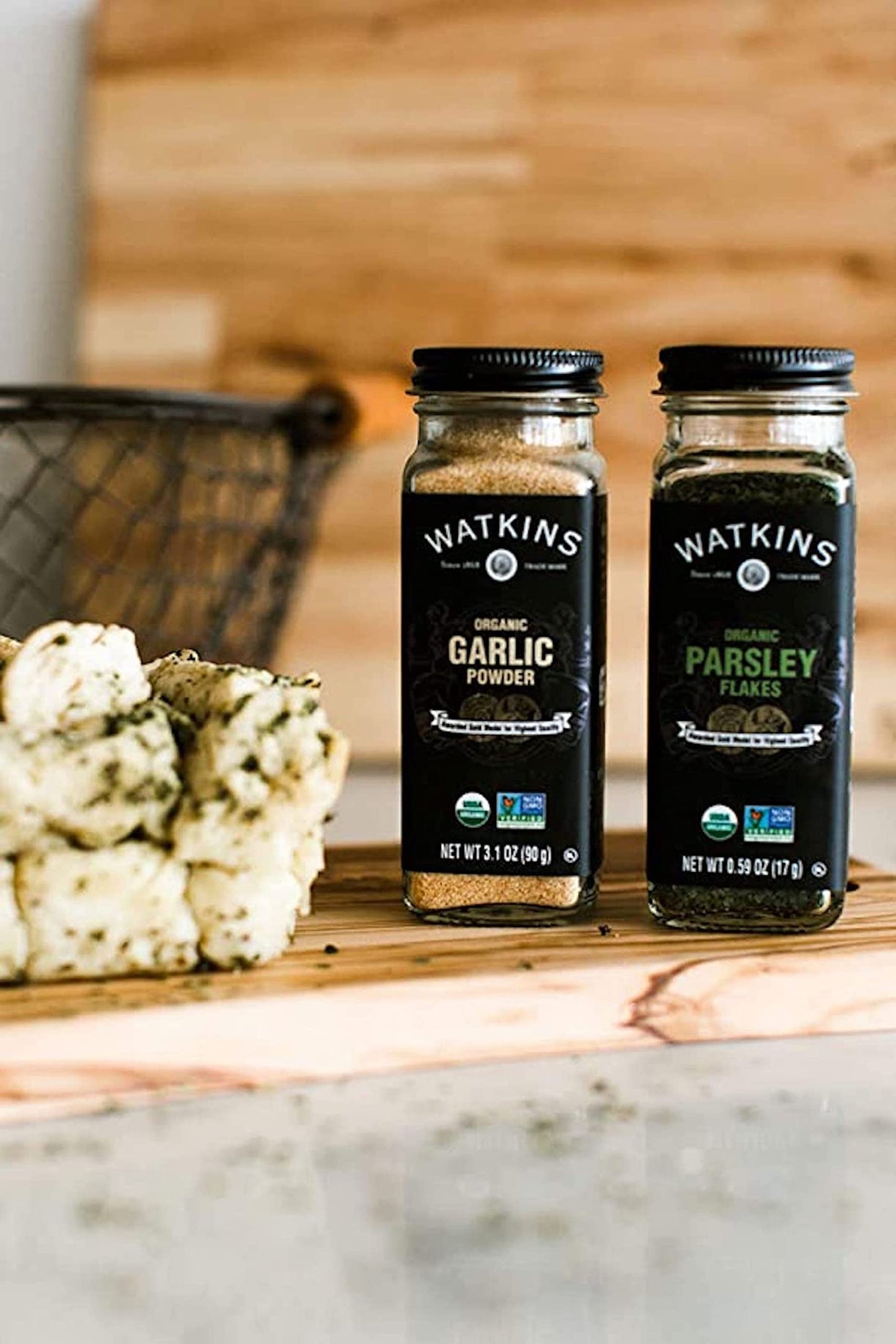 Watkins Gourmet Organic Parsley Flakes, Non-GMO, Kosher, 0.59 Oz Jar, 1-Pack