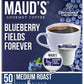 Mauds Blueberry Flavored Coffee Pods  50ct | Blueberry Fields Forever | 100% Arabica Medium Roast Coffee Pods | Solar Energy Produced Recyclable Single Serve Pods Compatible with Keurig K-Cup malt-inspired