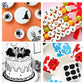 Edible Black Food Coloring Markers Double Tips 3Pcs Black Ink Pen Food Grade Gourmet Writer For Decorating Fondant Cakes Cookies