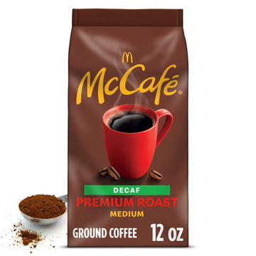 McCafe Premium Roast Decaf, Medium Roast Ground Coffee, 12 oz Bag
