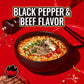 MEP Black Pepper and Beef Flavor, Instant Korean Ramen noodles, Spicy Ramyeon Noodle Soup [4.23 OZ (120g) x 4 Bags]