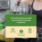 Fruniti Super Greens Smoothie Mix - Natural Cleanse + Detox - No Sugar Added - Fruit + Veggie Puree - Spirulina, Spinach, Kale,