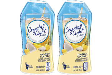 Crystal Light Liquid Drink Mix, Tropical Coconut, 1.62 Oz Each, 2 Count.