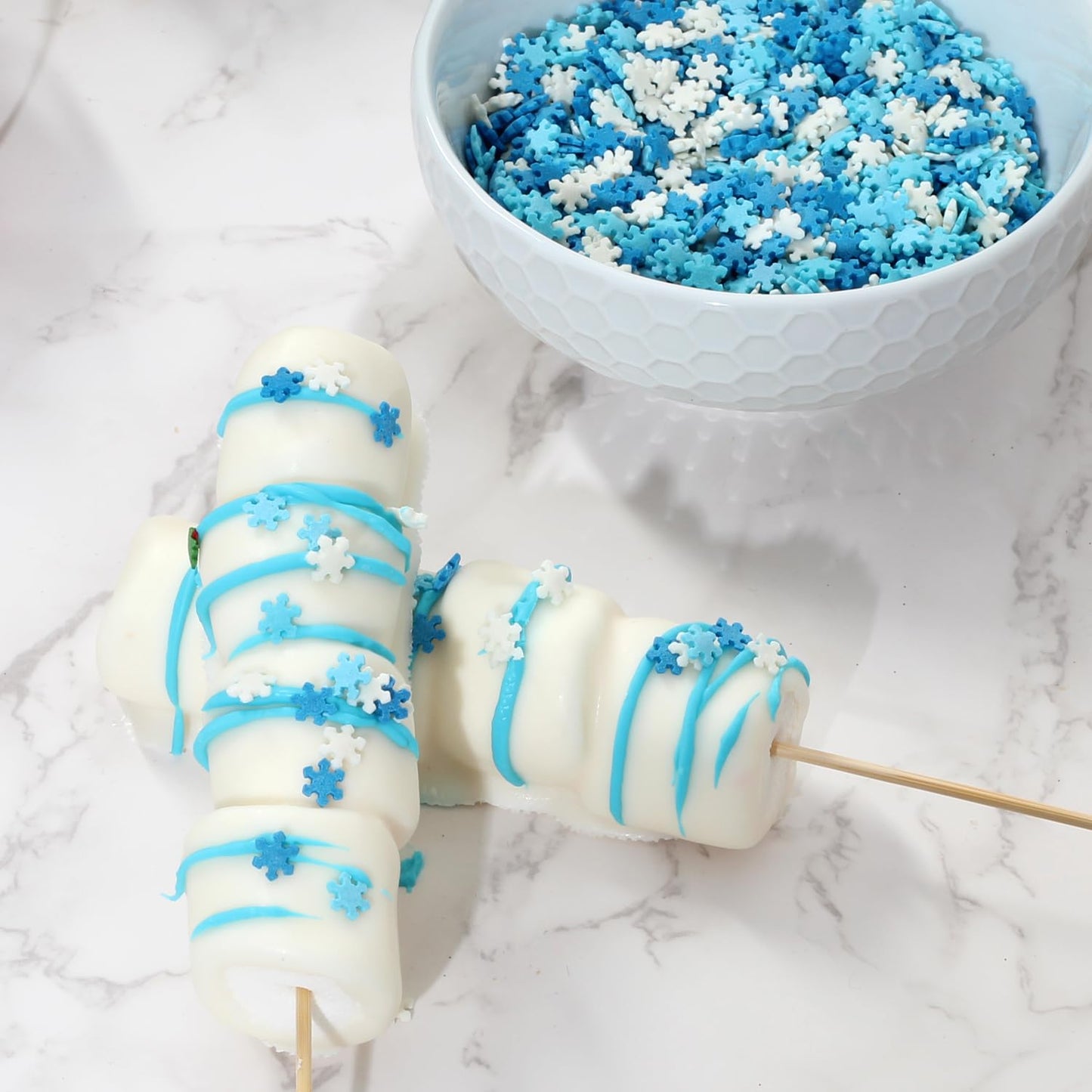 Snowflake Sprinkles - 1.7 Pounds - Winter Wonderland Decorating Sprinkle Mix, Great For Baking Cookies, Cakes, Cupcakes And More