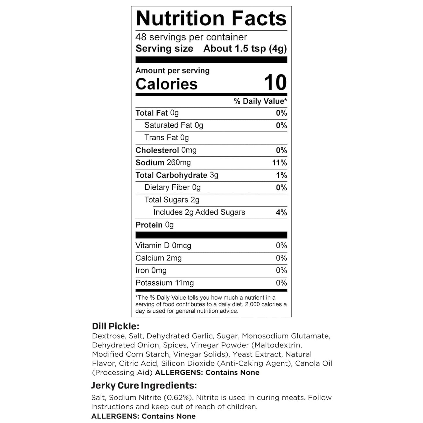 NESCO Dill Pickle Jerky Seasoning, 3-Count, 1.1 Ounce Pack, Perfect for Flavorful Snacking