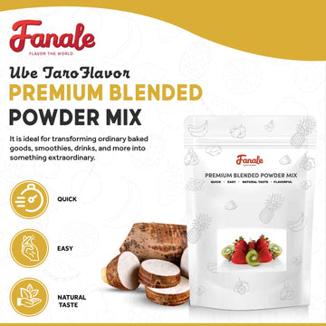 Fanale Premium Ube Taro Bubble Tea Flavoring Powder | Purple Sweet Potato Powder | Perfect For Baking, Smoothies, Desserts And D
