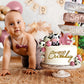 14 Pcs Cow Cake Decorations Pearls Balls Cake Toppers With Gold Happy Birthday Acrylic Cake Topper For Baby Shower Wedding Birth