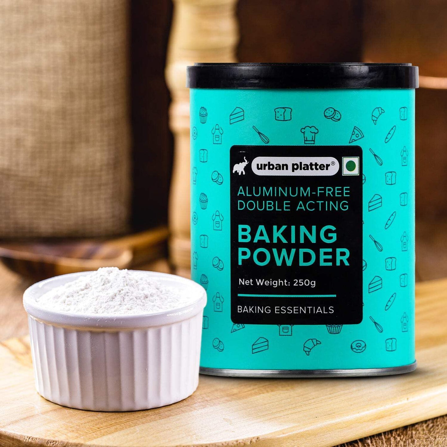 Urban Platter Aluminum Free Baking Powder | Double Acting Leavening Agent | Adds Fluffy Texture In Cakes | Used To Make Cookies,