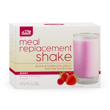 AdvoCare Meal Replacement Shake Mix, Whey Protein & Fiber, Berry Flavor, 2.08 oz (Pack of 14)