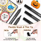 Food Coloring Pens, 5Pcs Black Double Sided Edible Food Coloring Markers With Fine And Thick Tip, Food Grade Gourmet Writers For