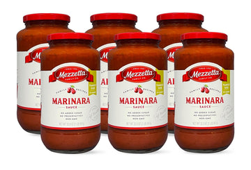 Mezzetta Family Recipes Marinara Sauce, Family Size | Vegan, Non-GMO, Gluten Free, Keto | 32 Ounce Jar (Pack of 6)