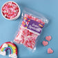 Sprinkles For Cake Decorating, 7 Ounces Valentine Sprinkles, Red/Pink/White Love Confetti Sprinkles For Cupcake, Cookies, Ice Cr
