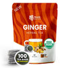 Tiger Organics, Ginger Herbal Tea - 100 Biodegradable Teabags | Natural Immunity Booster & Healthy Digestion | Your Breakfast Gu