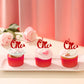 24 Pcs One Cupcake Toppers With Love Glitter Sweet Valentine'S Day 1St Birthday Party Cupcake Picks Wedding Anniversary Valentin