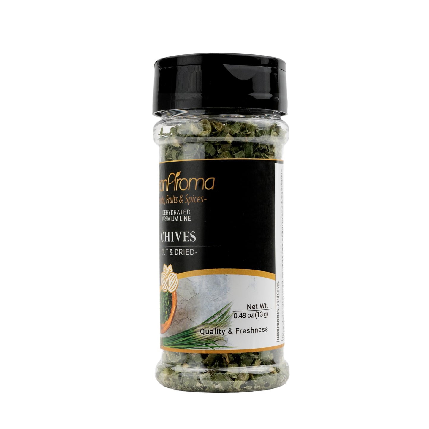 Granaroma Dried Chives, Subtle Flavor, Soups & Potatoes, Versatile Ingredient (0.48 Ounce)