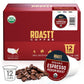Roastt Coffee Organic Espresso Pods for Keurig, Medium Dark Roast, 12 Count