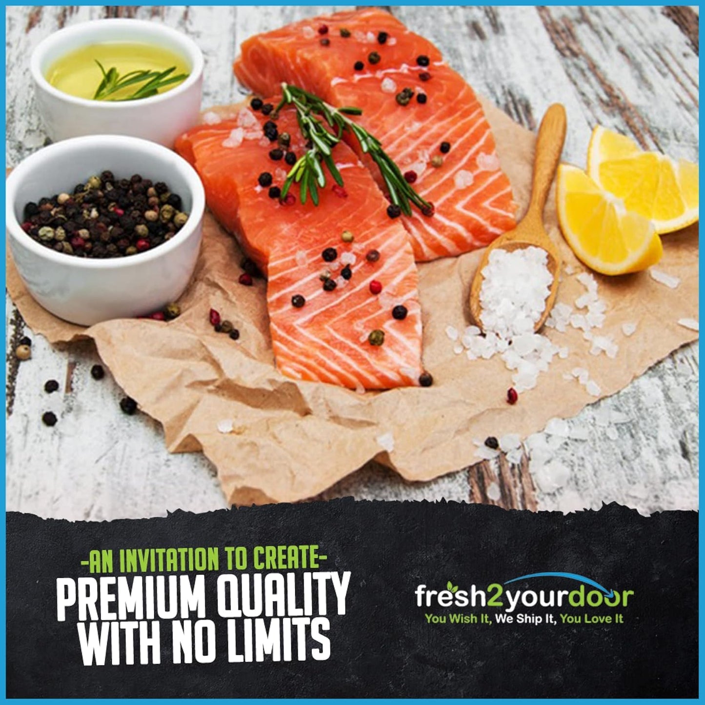 Fresh Atlantic Salmon Fillets, Skinless, Best Premium Quality In The Us, Center Cut, Perfectly Trimmed, 5 X 6 Oz. (1.87 Lb.) - K