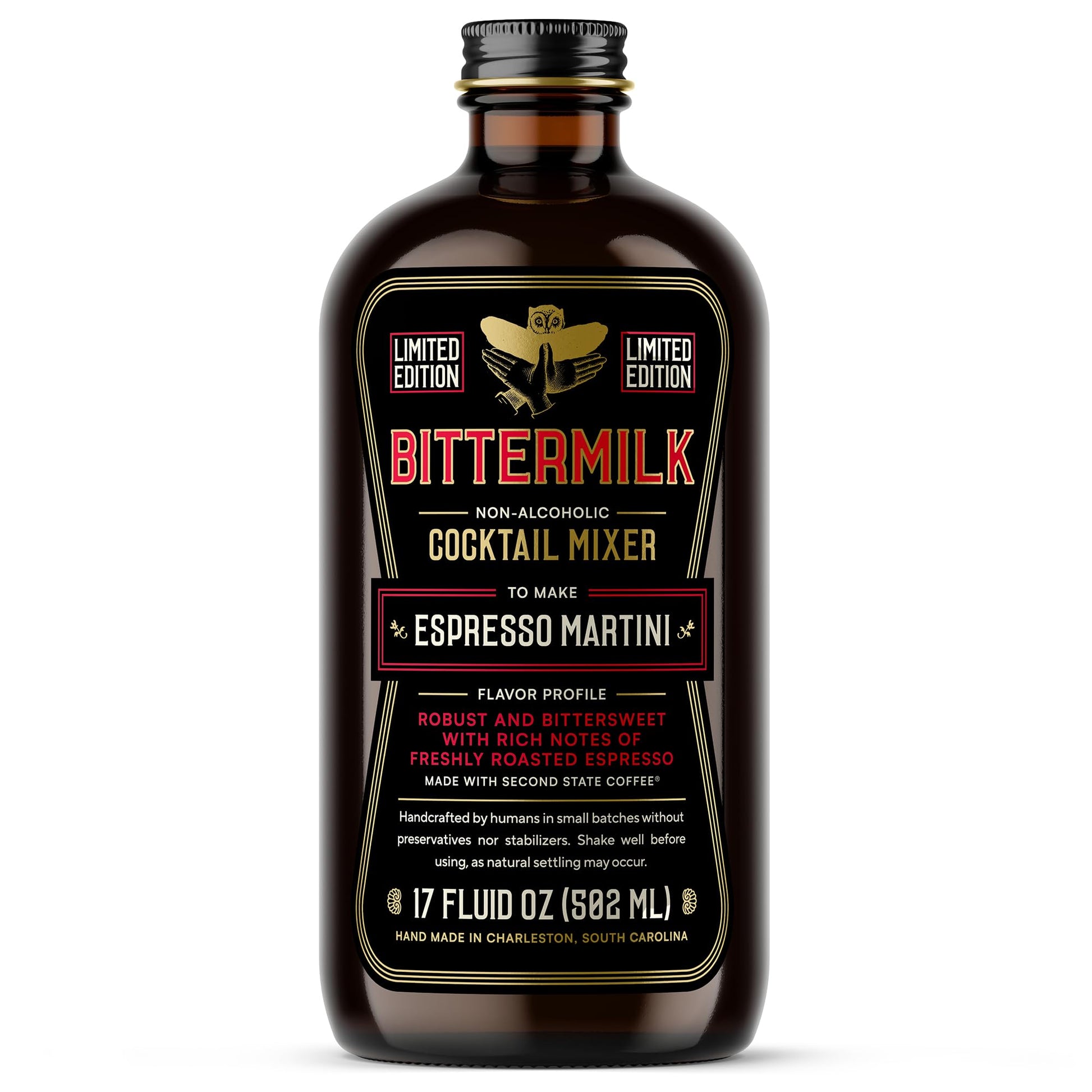 Bittermilk Espresso Martini Mixer - All Natural Cocktail Mixer, Makes 17 Cocktails