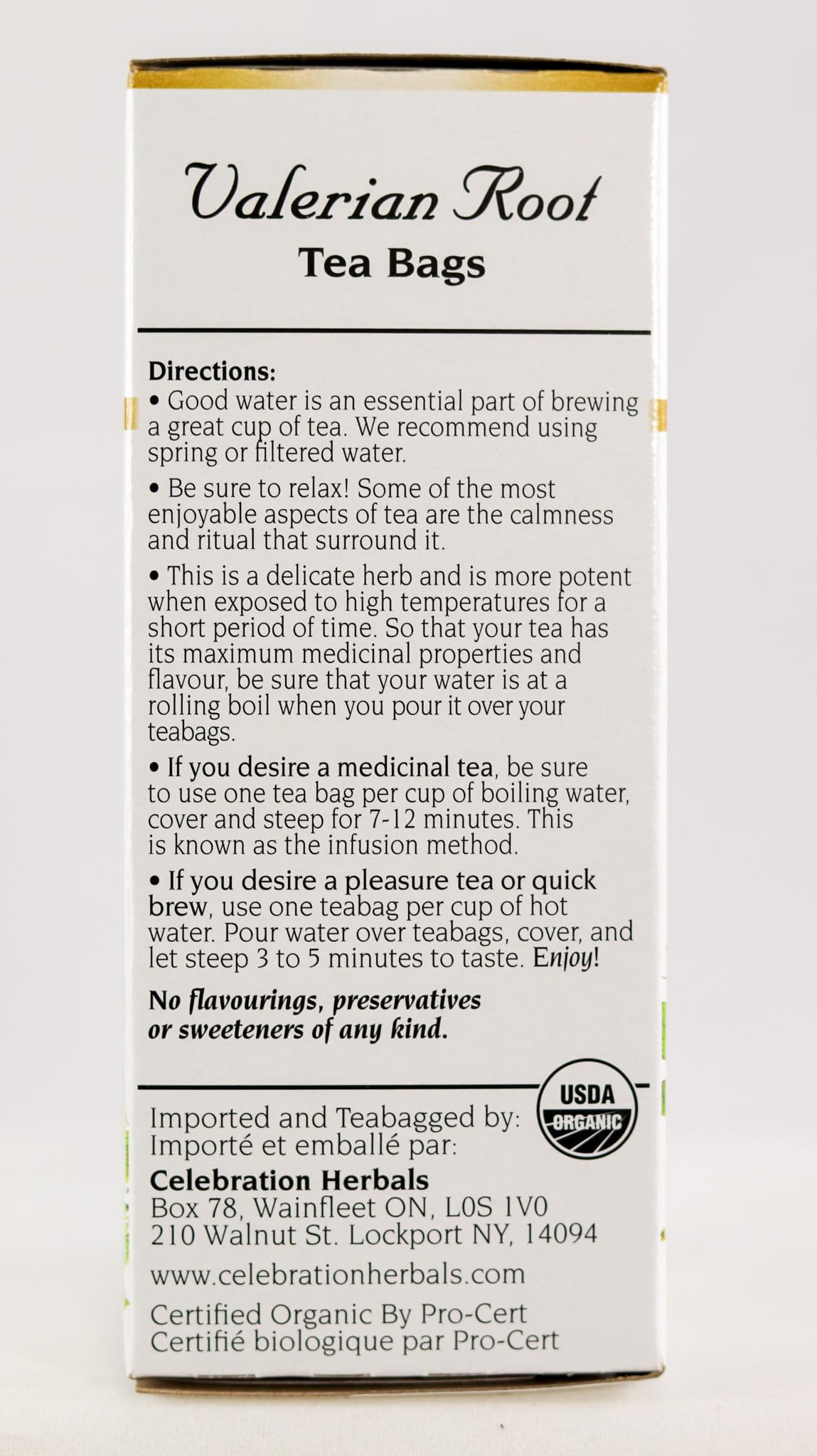Celebration Herbals Valerian Root Tea - 24 Count, Multicolored, Model 275188