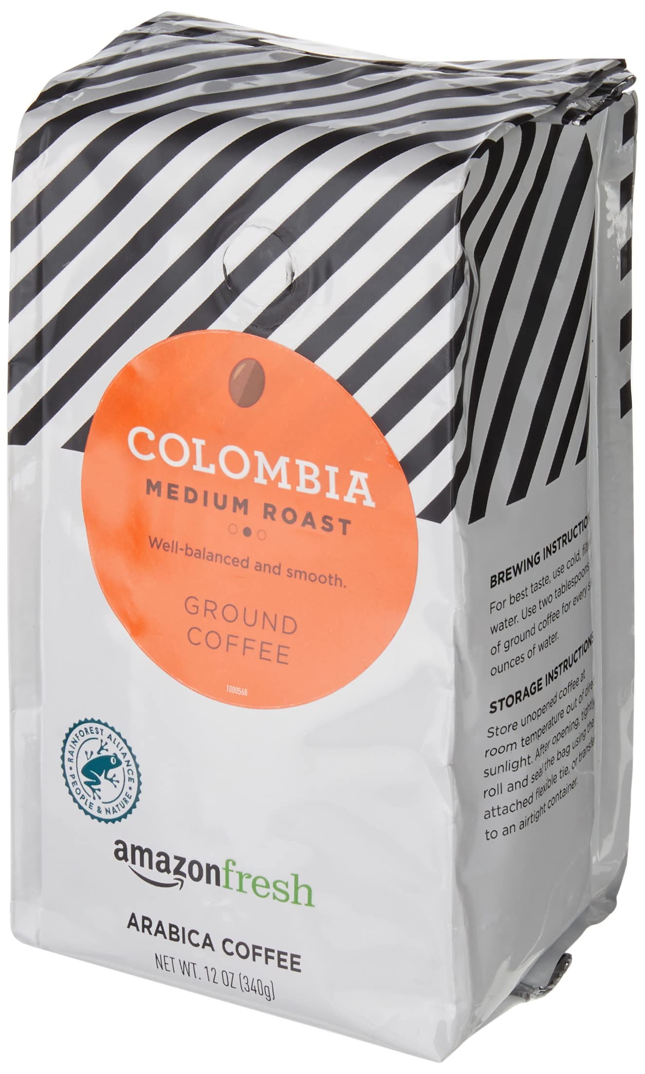 large online retailer Fresh Colombia Ground Coffee, Medium Roast, 12 Ounce, Pack of 1