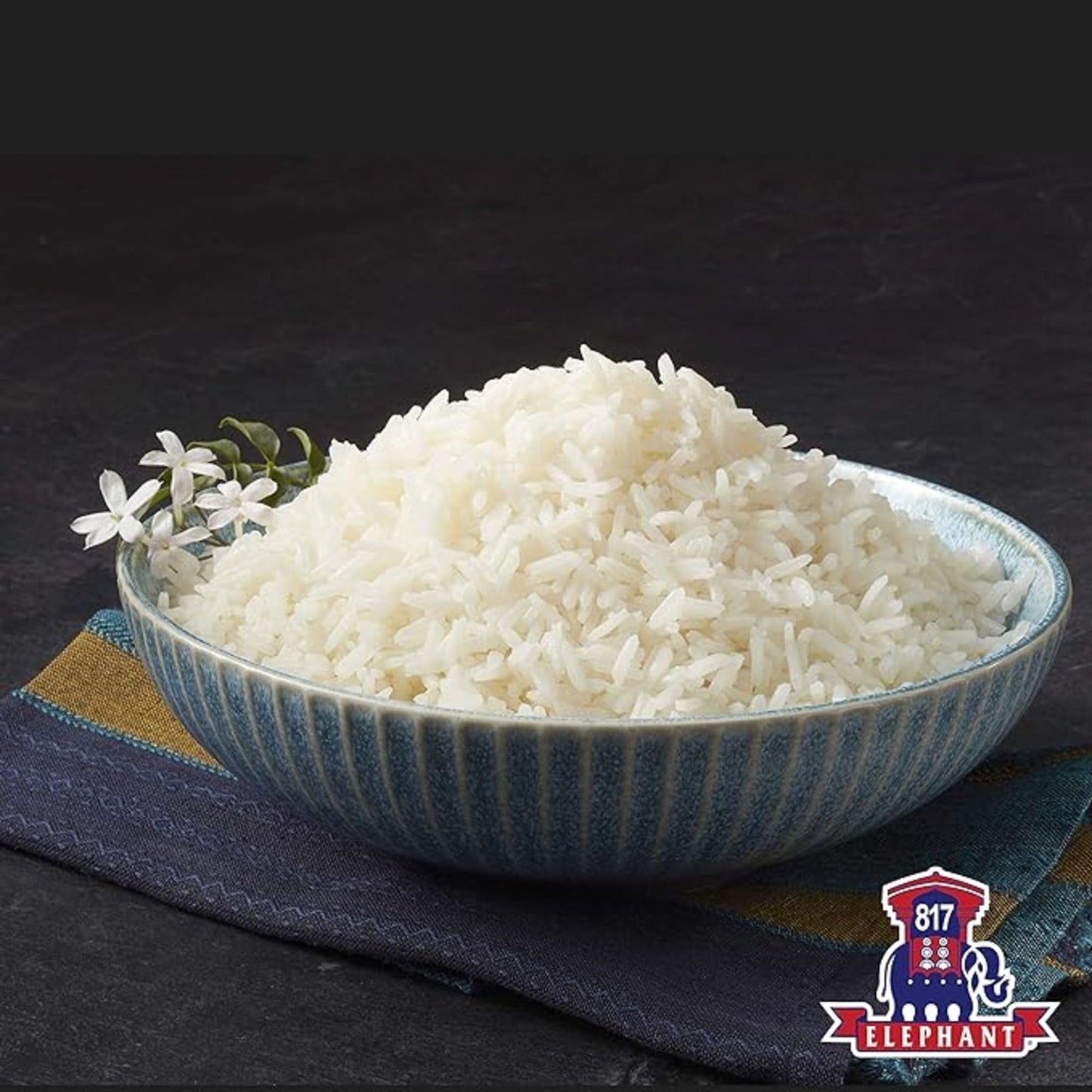 817 Elephant Thai Hom Mali White Jasmine Rice - 15 Lb Bag