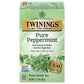 Twinings Peppermint Herbal Tea, Caffeine-Free, 20 Individually Wrapped Teabags, Fresh Minty Flavor, TWI-050