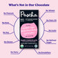Pascha Organic Chocolate Bars, Gluten Free, Non GMO, 2.82 Oz, Pack of 10, Sugar Free Dark Keto 100% Cacao with Cocoa Nibs
