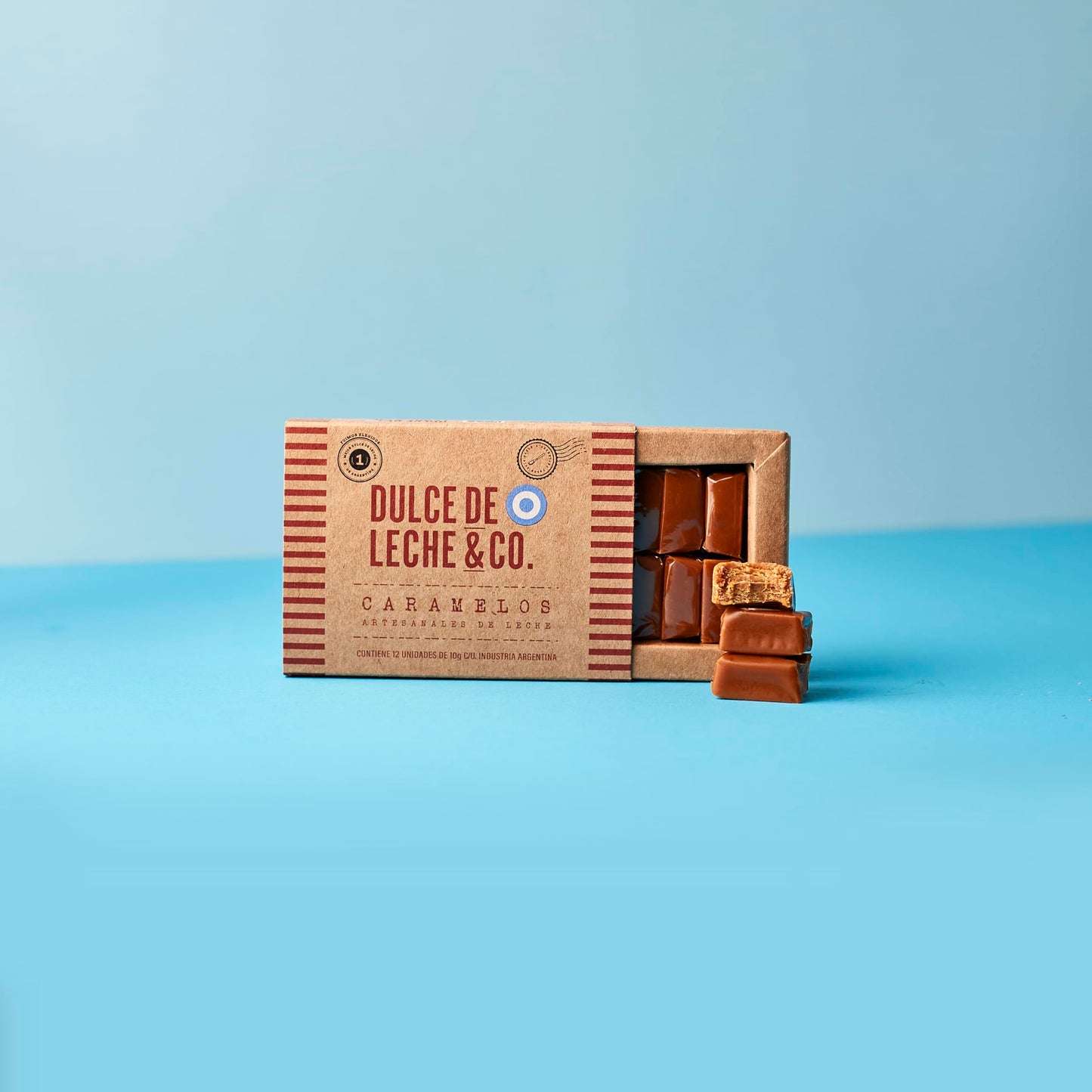 Dulce de Leche & Co. Premium Chewable Candies - Caramel Milk Toffee - 120g Pack of 12