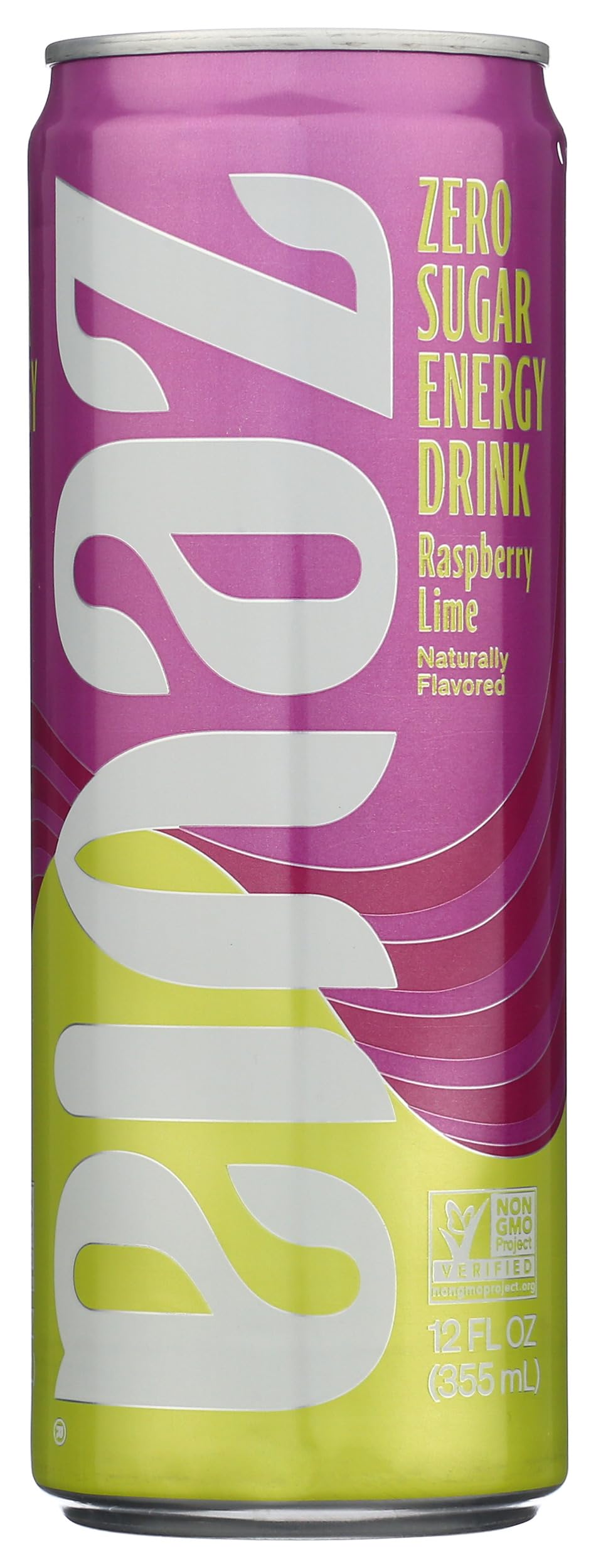 Zevia Energy Drink, Raspberry Lime Flavor, 12 Fl Oz Can, Pack of 1