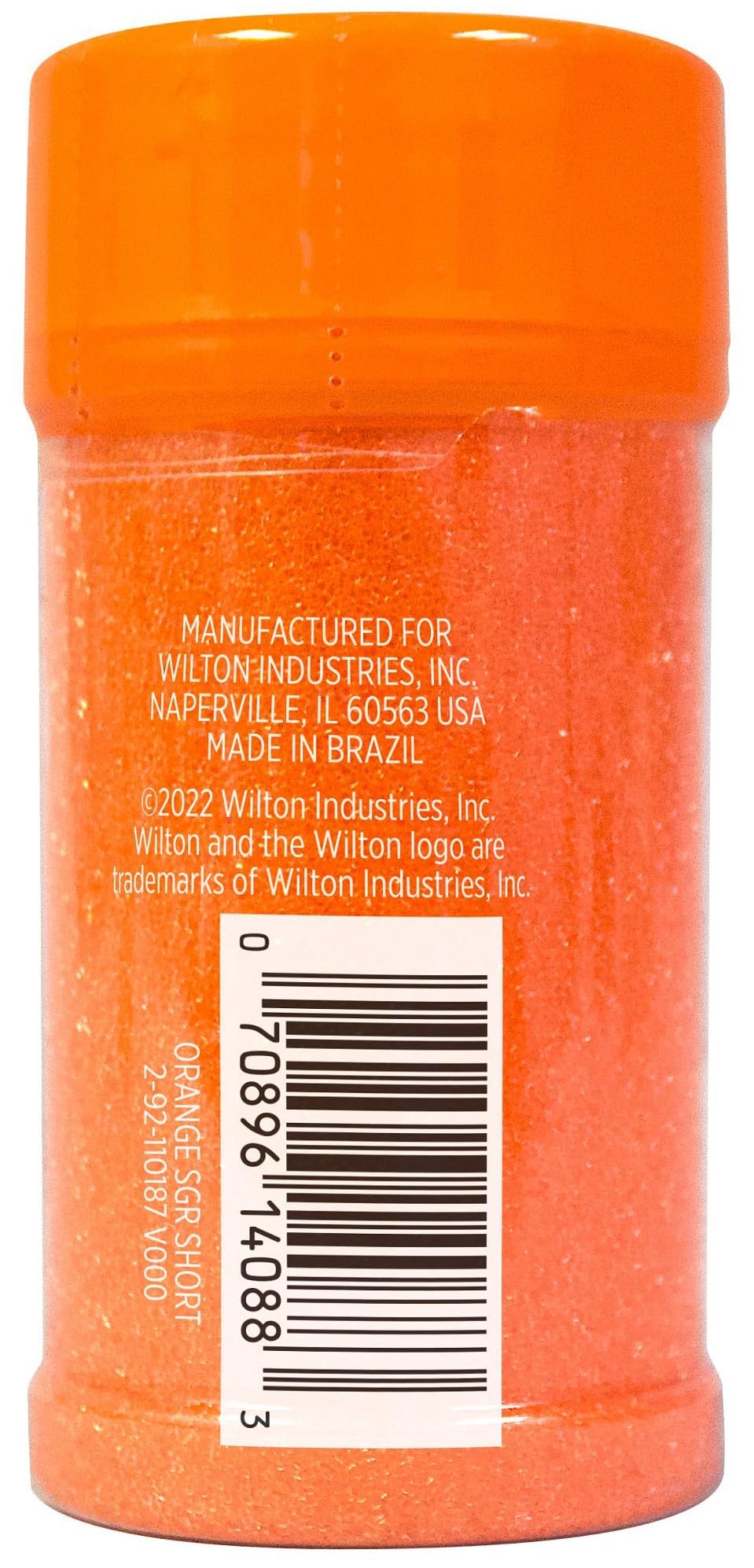 Wilton Sparkling Sugar Decorating Sprinkles, 3.25 Oz., Orange