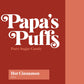 PAPAS PUFFS Hot Cinnamon Sugar Candy, Fat-Free & Gluten-Free, 5.05 oz Bag, Individually Wrapped, Made in USA