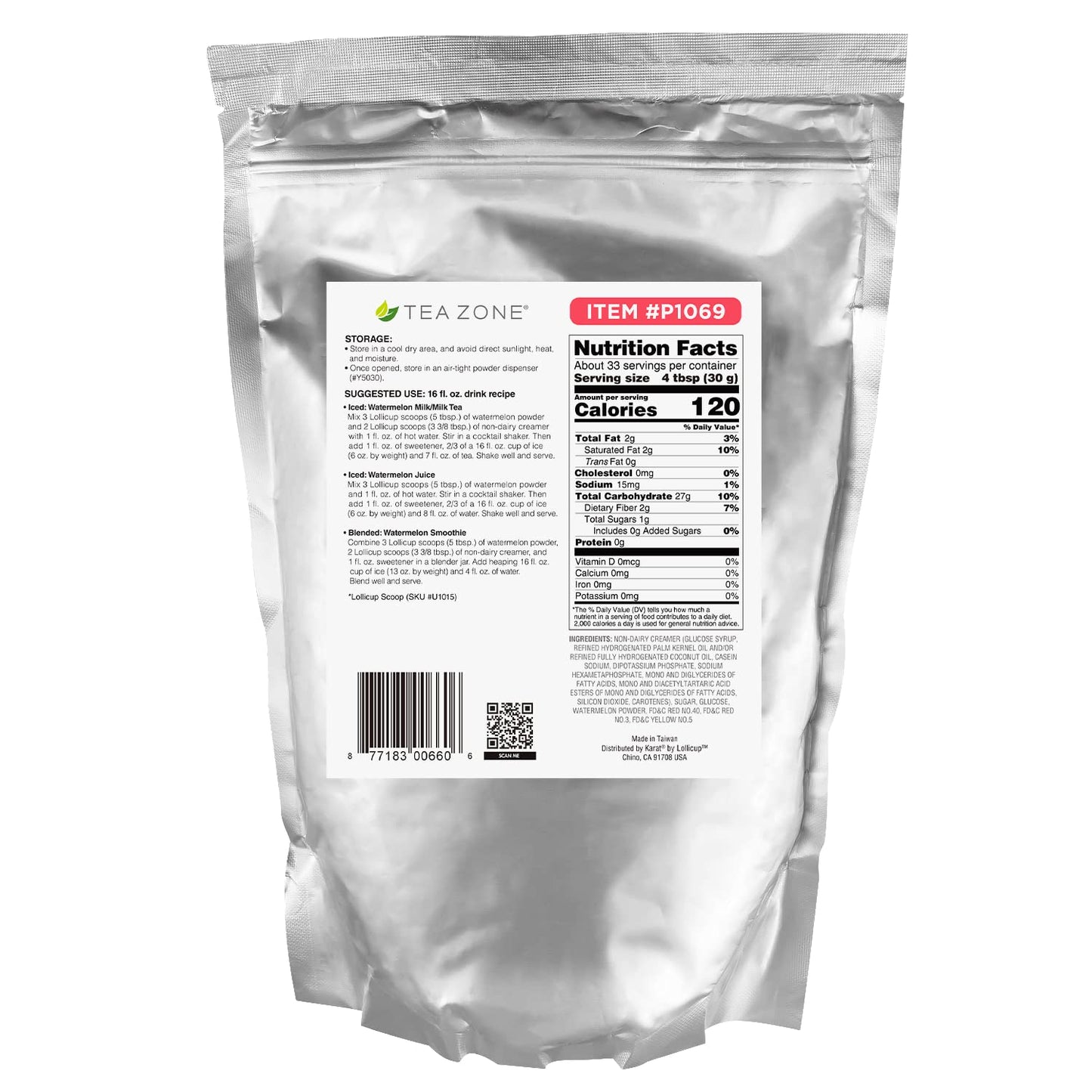 Tea Zone 2.2 Lb Watermelon Powder