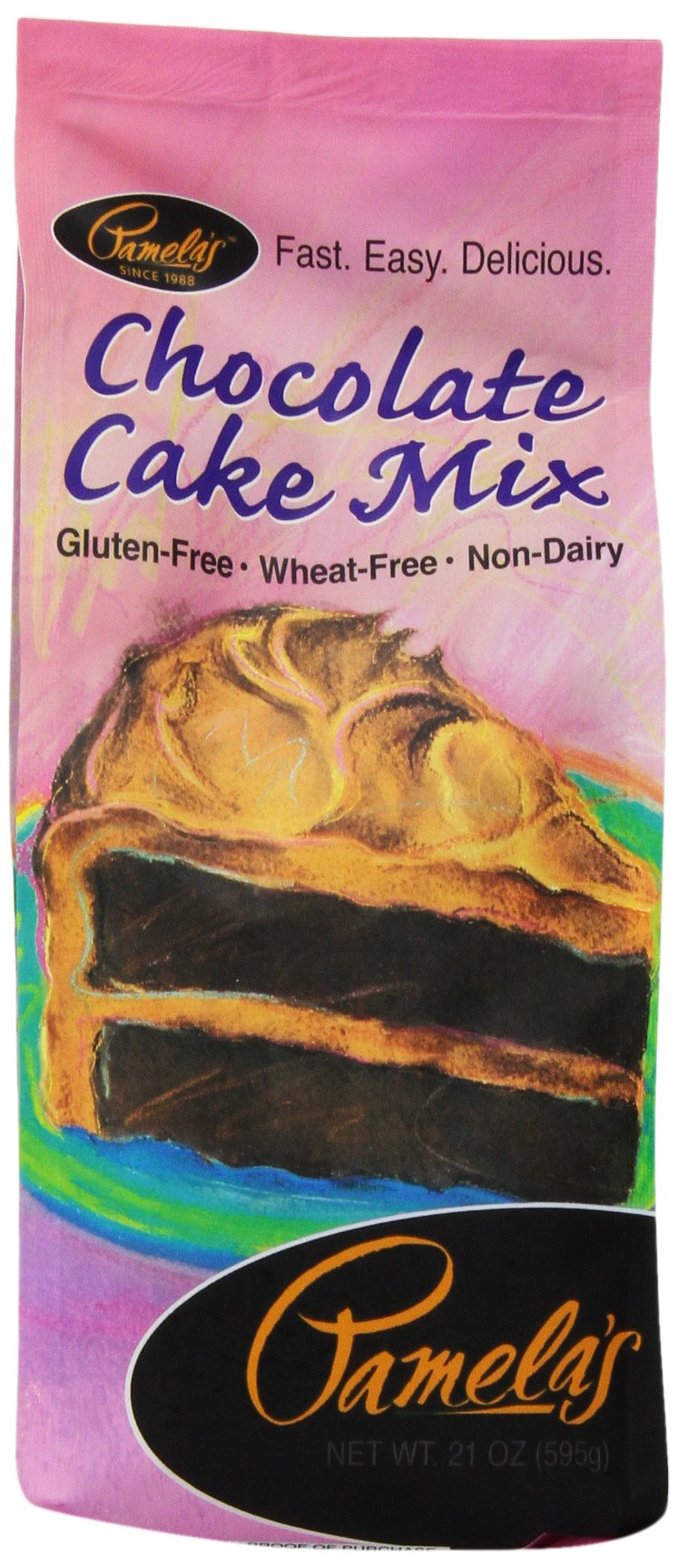 Pamela's Products VLX-1035 Luscious Chocolate Cake Mix, 21 oz