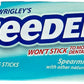 Wrigleys Freedent Gum Plen T Packs, Spearmint, 15 ct