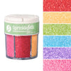 Sweets Indeed Sprinkles 6 cell Edible Mix Jimmies Perfect for Cake Decorations Baking Ice Cream Cookies Cupcake Topper (Natural 