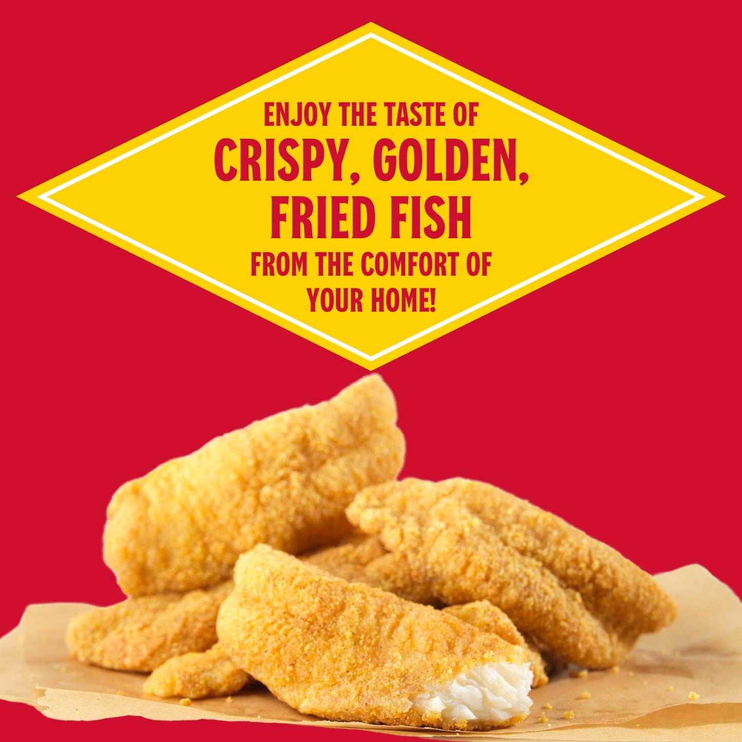 Louisiana Fish Fry Seasoned Fish Fry Breading Mix, 10 oz - Perfect for Fish, Shrimp, Oysters, and Vegetables, Includes Recipe Card